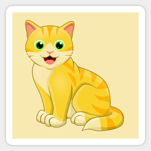 ORANGE CAT Sticker